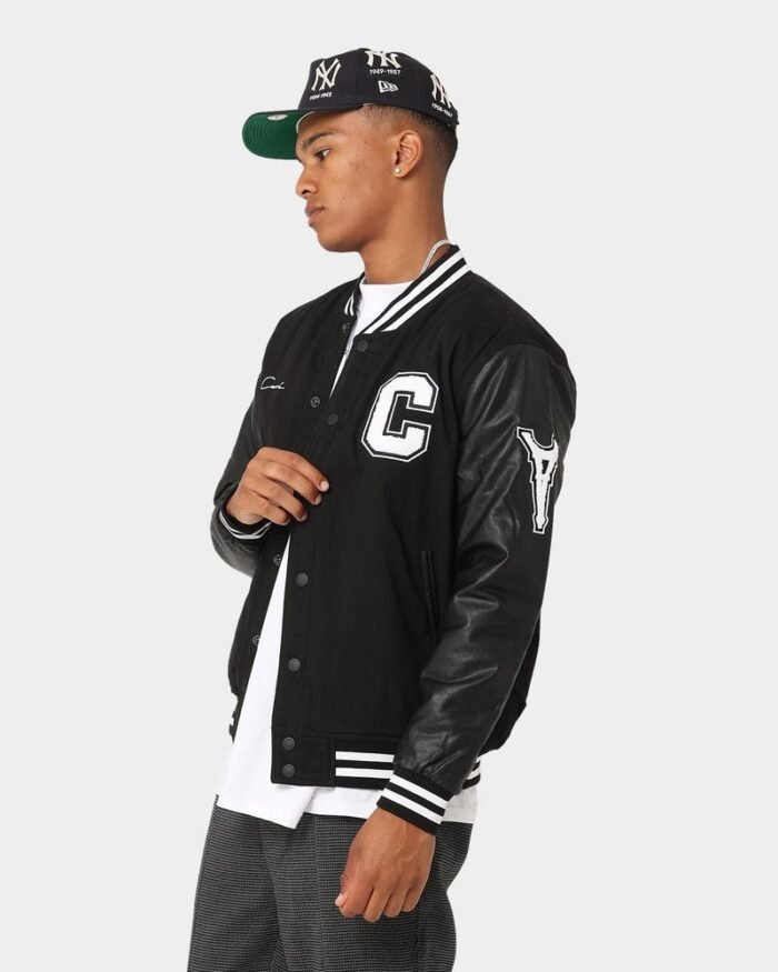 Carre Mens MVP Varsity Jacket Black