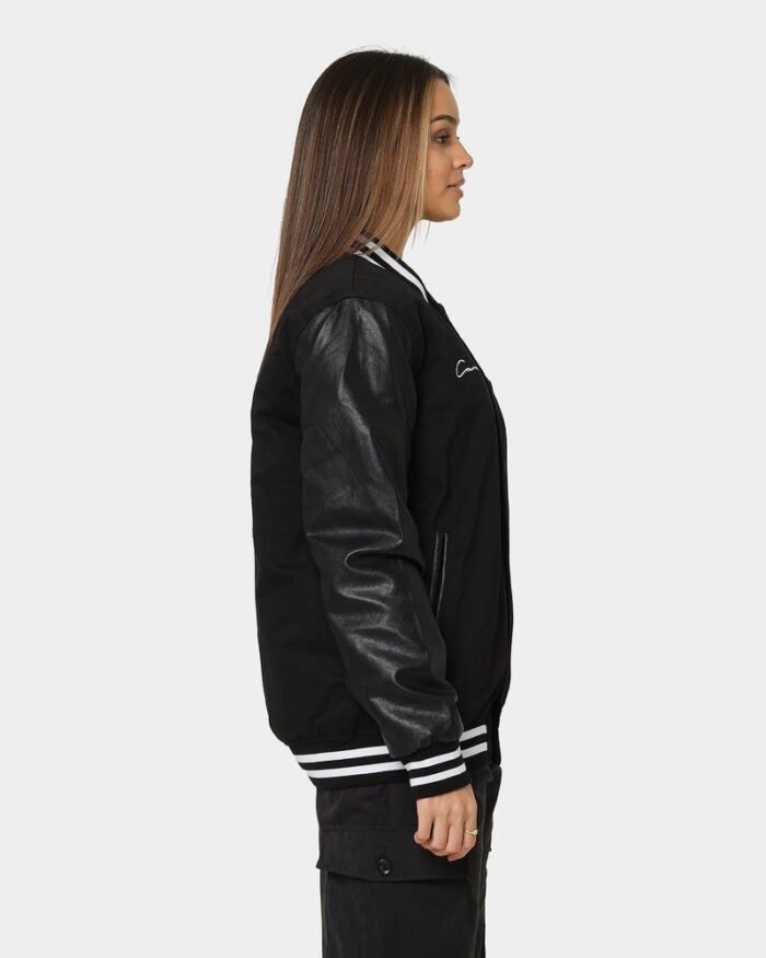 Cool MVP Varsity Jacket Black and White