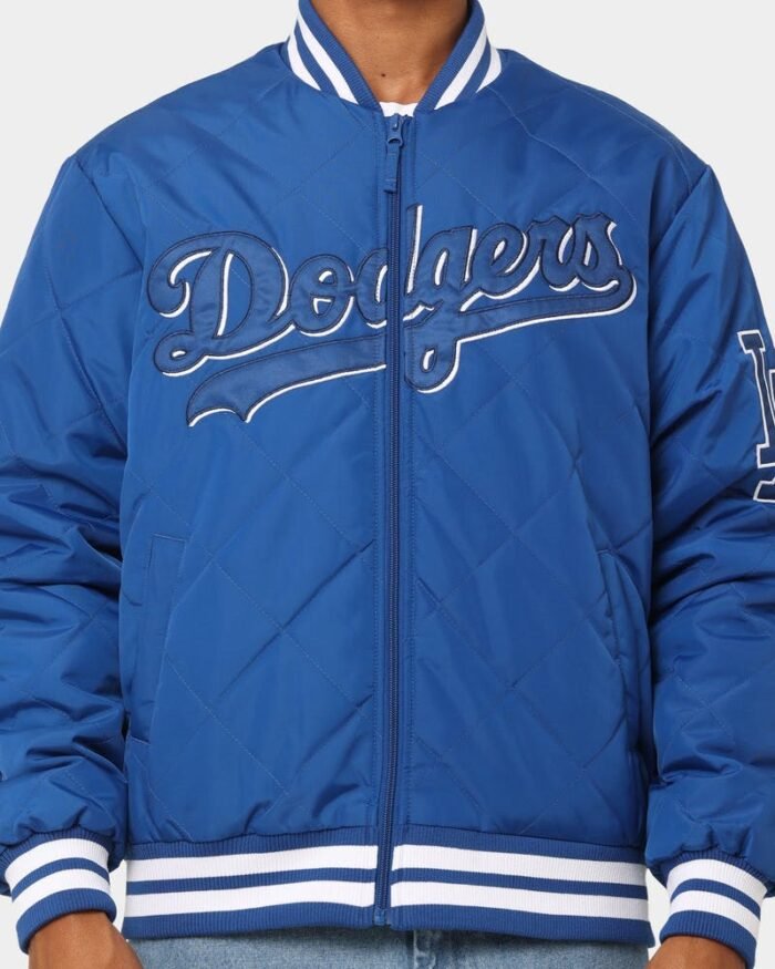 Elevate Style in Los Angeles Dodgers Tonals Quilted Varsity Jacket