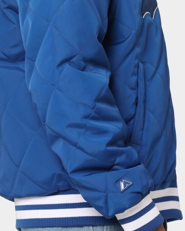 Men's Los Angeles Dodgers Tonals Quilted Varsity Jacket- The Jacket Place