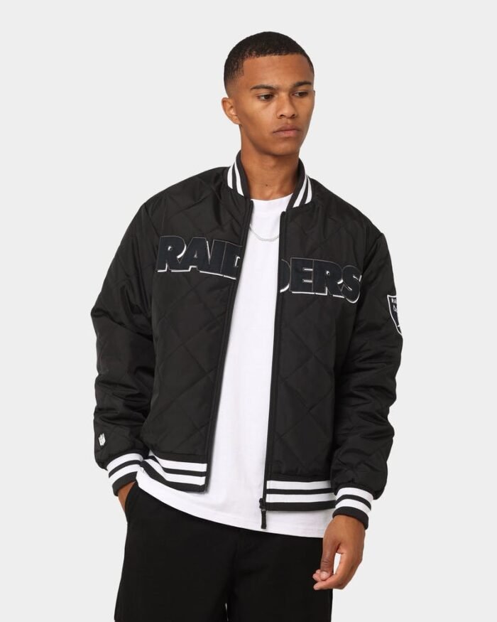 Las Vegas Raiders Tonals Quilted Varsity for Men