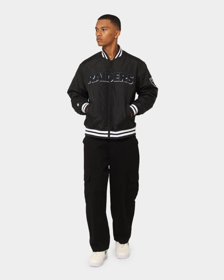 Buy Majestic Las Vegas Raiders Tonals Quilted Varsity Black