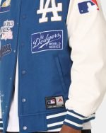 Los Angeles Dodgers Multi Hit Varsity Jacket for Men - The Jacket Plae