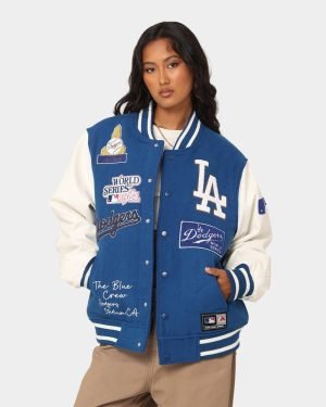 Los Angeles Dodgers Multi Hit Varsity Jacket for Women