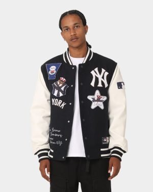 Stylish Mens New York Yankees Multi Hit Varsity Jacket