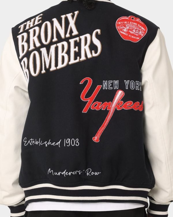 New York Yankees Multi Hit Varsity Jacket Black for Men