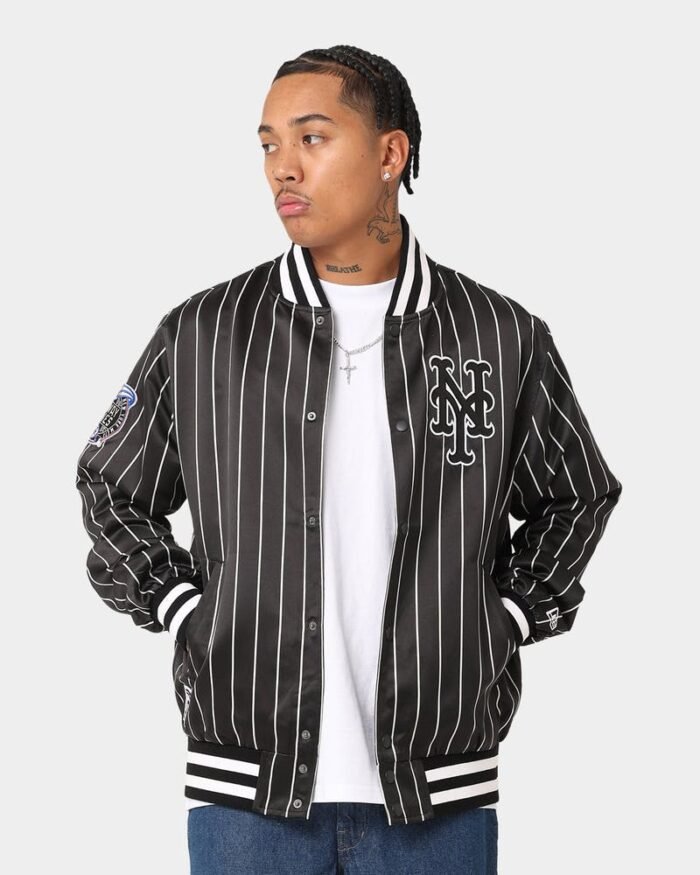 New York Mets Varsity Jacket Black