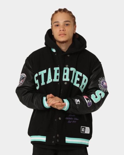 Men's Champs Arch Varsity Jacket In Black
