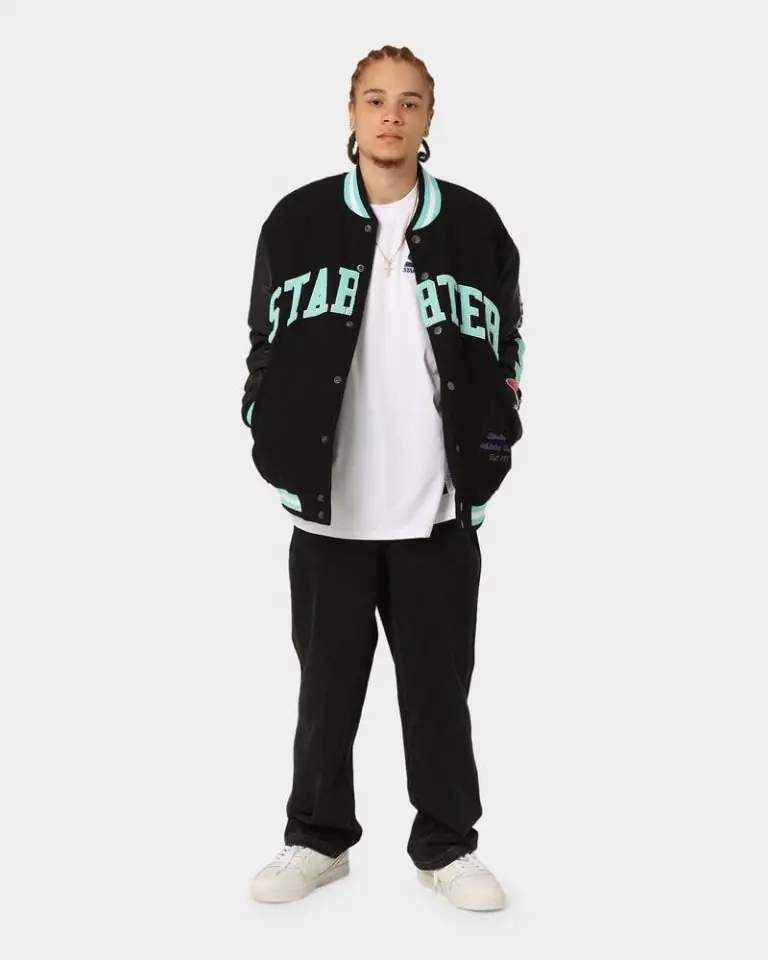 Men's Champs Arch Varsity Jacket In Black