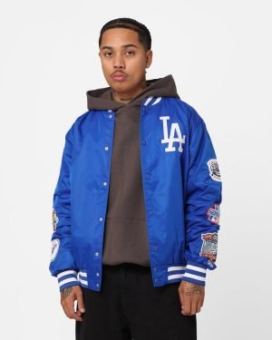 Los Angeles Dodgers Nylon Varsity Jacket for Men - The Jacket Place