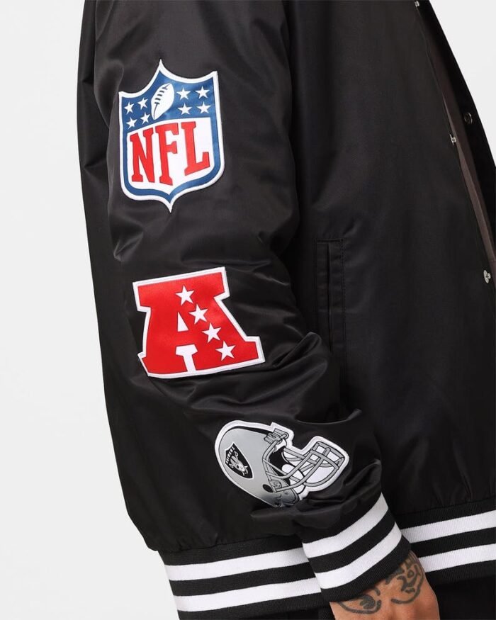 Classic Las Vegas Raiders Nylon Varsity Jacket from The Jacket Place