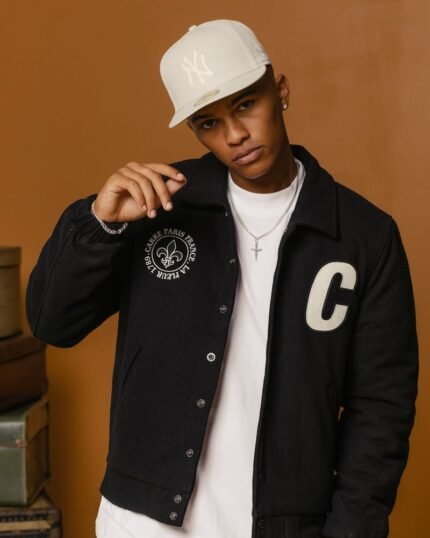 Men's Class Varsity Jacket In Black