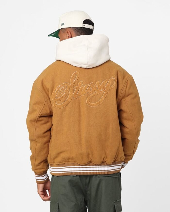 Buy Stussy Collared Varsity Jacket for Men - The Jacket Place