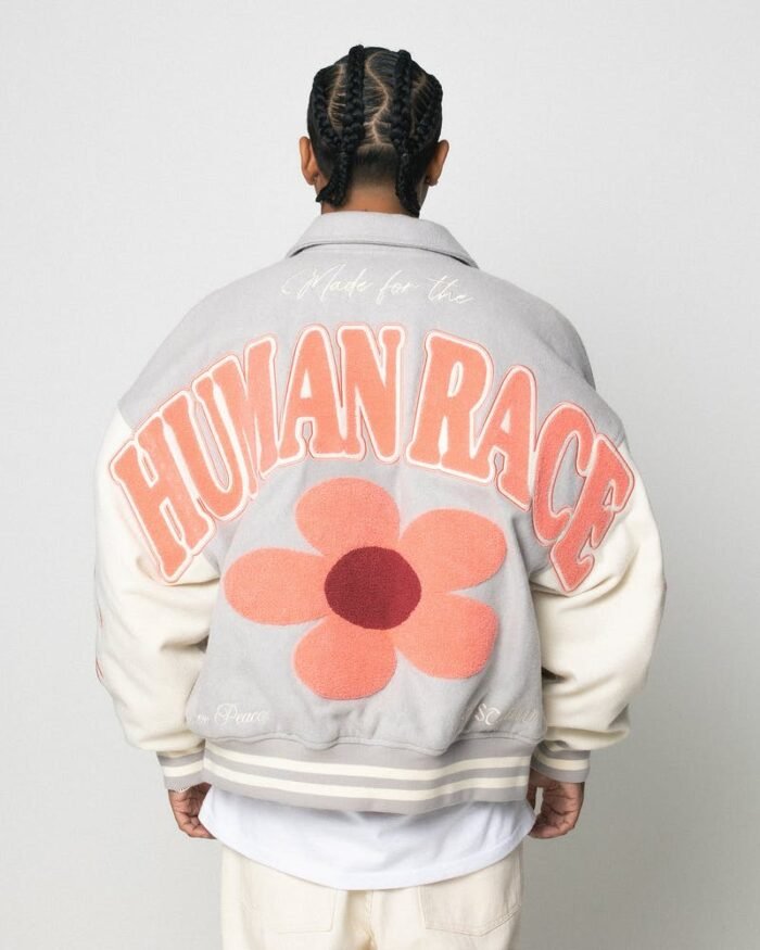 Get Men's Flower Varsity Jacket - The Jacket Place