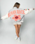 Women's Flower Varsity Jacket - The Jacket Place