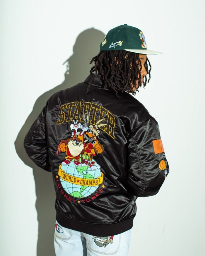 Grab Mens Starter X Looney Tunes Varsity Jacket - The Jacket Place
