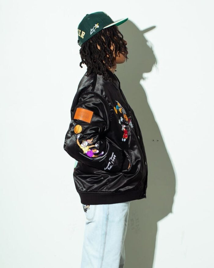 Your Favourite Starter X Looney Tones Varsity Jacket for Men - The Jacket Place