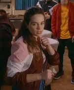 Mary Mouser Pink Bomber Jacket for Women