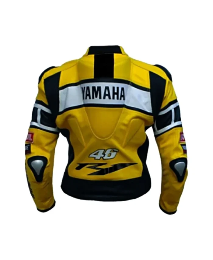 Men's Yamaha Racing Leather Jacket in Yellow Colour - The Jacket Place