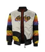 Buy Drip Rainbow Bomber Jacket - The Jacket Place