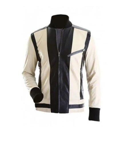 Buy Ferris Ivory Biker Leather Jacket for Men