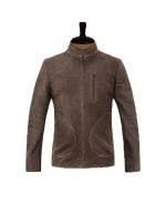 Buy Rampage Dwayne Johnson Brown Leather Jacket
