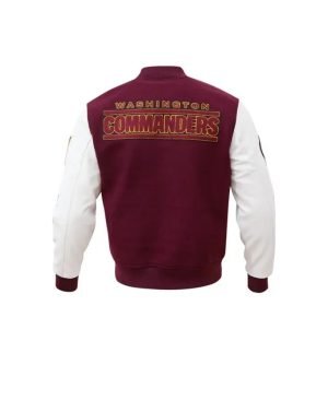 Stylish WC Football Club Letterman Jacket in Maroon