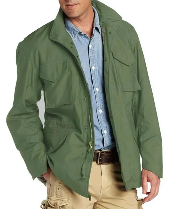 Fast & Furious Green Cotton Jacket for Men