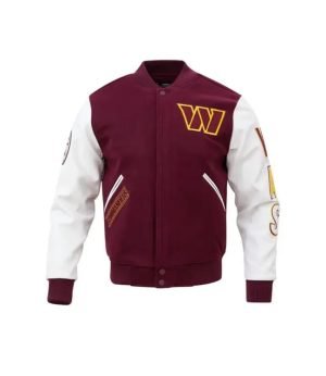 Buy WC Football Club Letterman Jacket in Maroon Shade