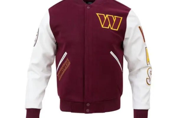 Buy WC Football Club Letterman Jacket in Maroon Shade