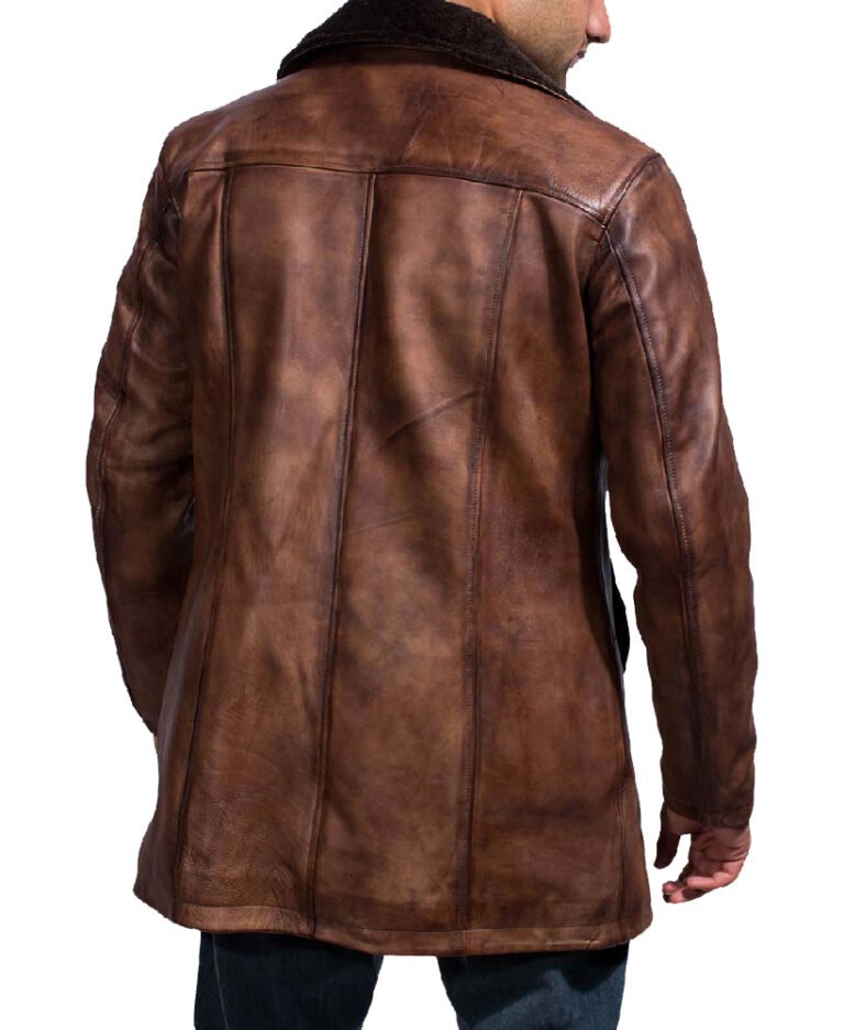 Buy The Wolverine Logan Shearling Brown Coat for Men