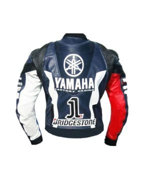 Buy Yamaha Petronas Biker Blue Jacket for Men - The Jacket Place