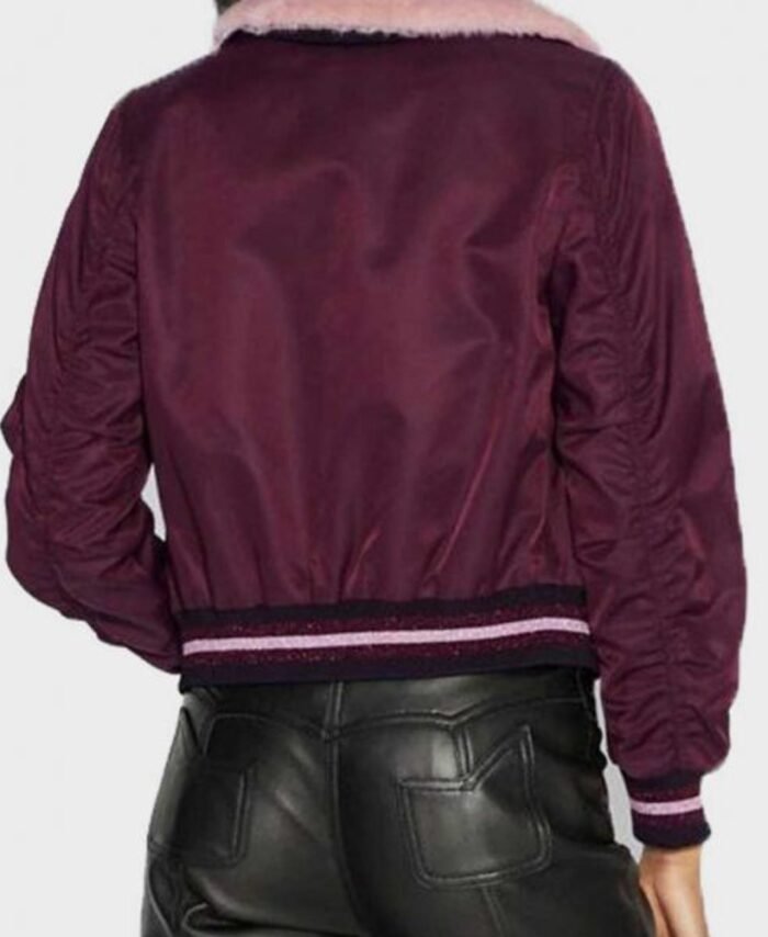 Womens Betty Cooper Burgundy Jacket