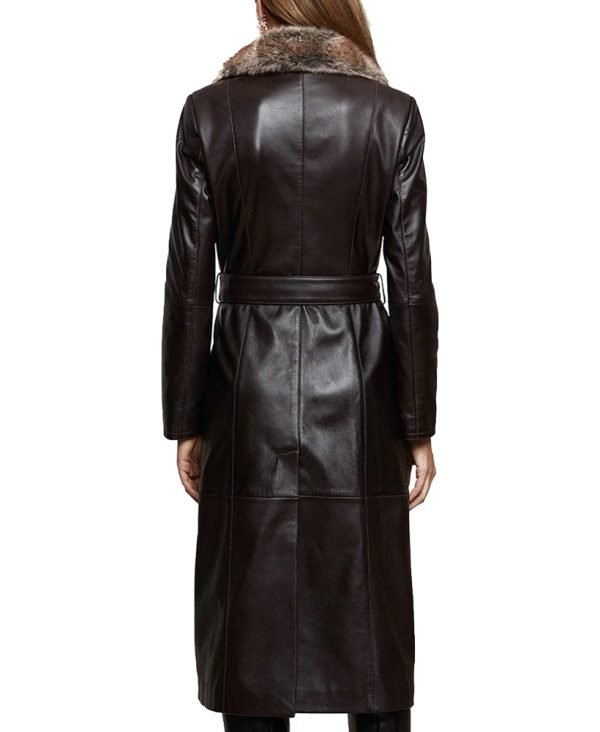 Buy Black Leather Long Coat