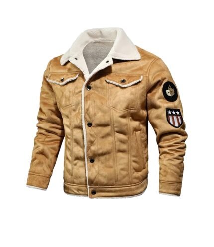 Men’s Aviator Camel Bomber Jacket