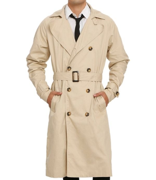 Buy Castiel Supernatural Trench Coat in Beige