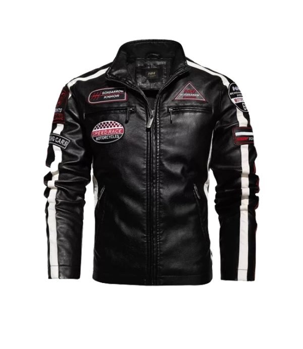 Buy Men's Vintage Motorcycle Jacket in Black - The Jacket Place