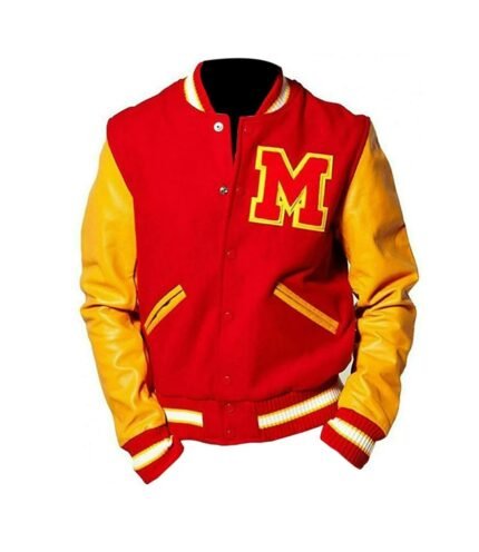 Buy Michael Jackson Varsity Jacket Red Yellow Combo