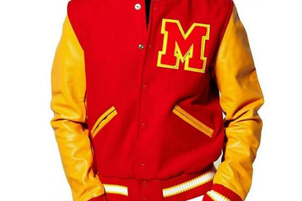 Buy Michael Jackson Varsity Jacket Red Yellow Combo