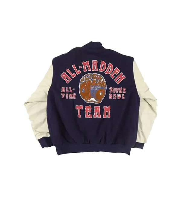All Madden Team Super Bowl Jacket Blue and White