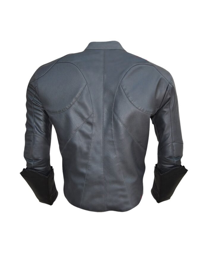 Batman Arkham Knight Gray Leather Jacket for Men