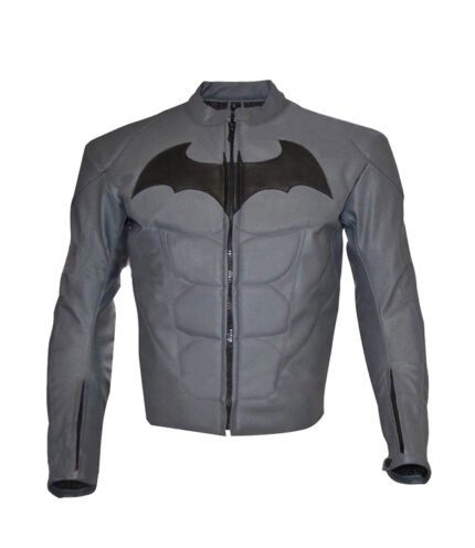 Buy Batman Arkham Knight Gray Leather Jacket for Men