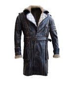 Buy Fallout Distressed Leather Coat for Men
