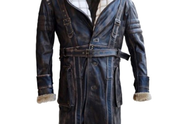 Buy Fallout Distressed Leather Coat for Men