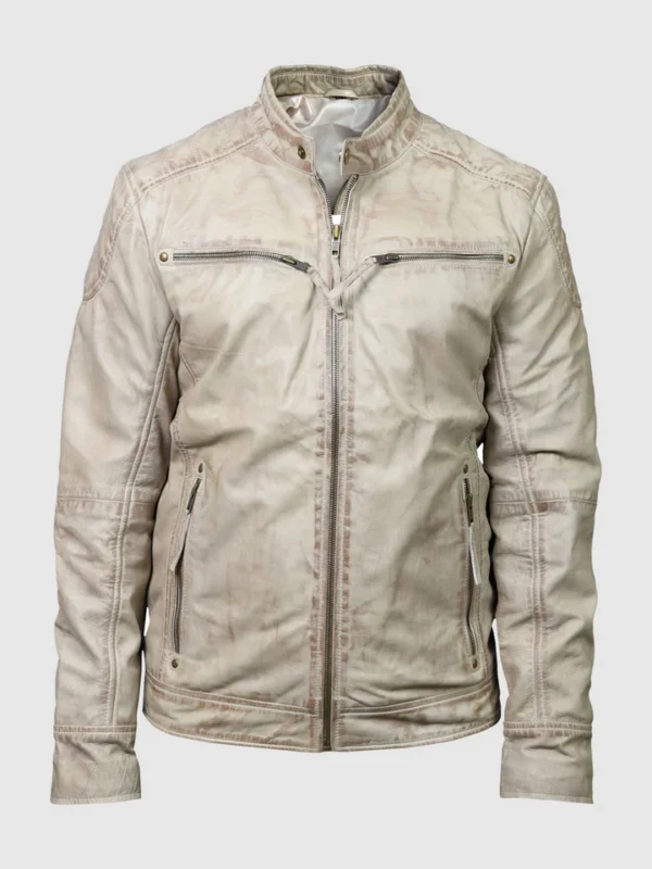 Buy Vintage Off-White Waxed Jacket for Men