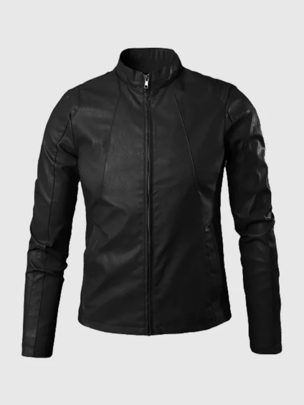 Black Viper Leather Biker Jacket for Men