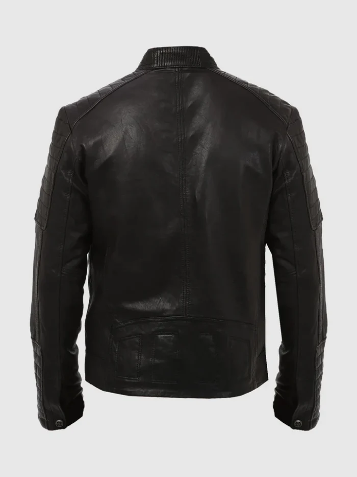 Dark Thunder Men’s Black Biker Jacket on Sale