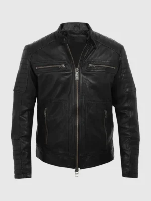 Buy Dark Thunder Black Biker Jacket for Men