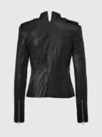 Buy Black Strike Leather Biker Jacket for Women - The Jacket Place