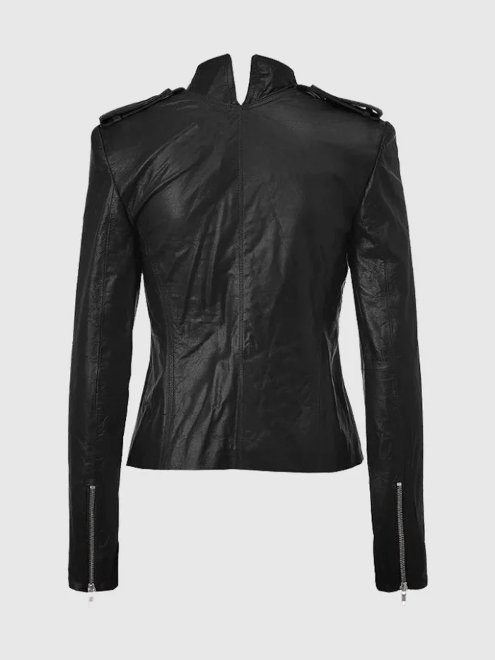 Buy Black Strike Leather Biker Jacket for Women - The Jacket Place